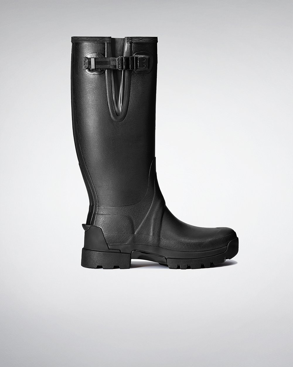 Hunter Balmoral Adjustable 3Mm Neoprene Tall Rain Boots - Online Store Mens Black - YRHDOP683